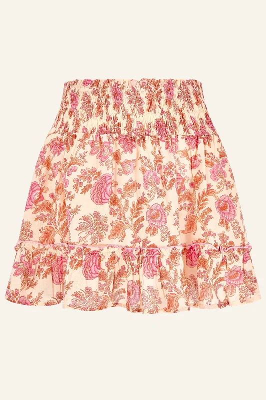 Emani Skirt | Fancy Floral Pink/Coral