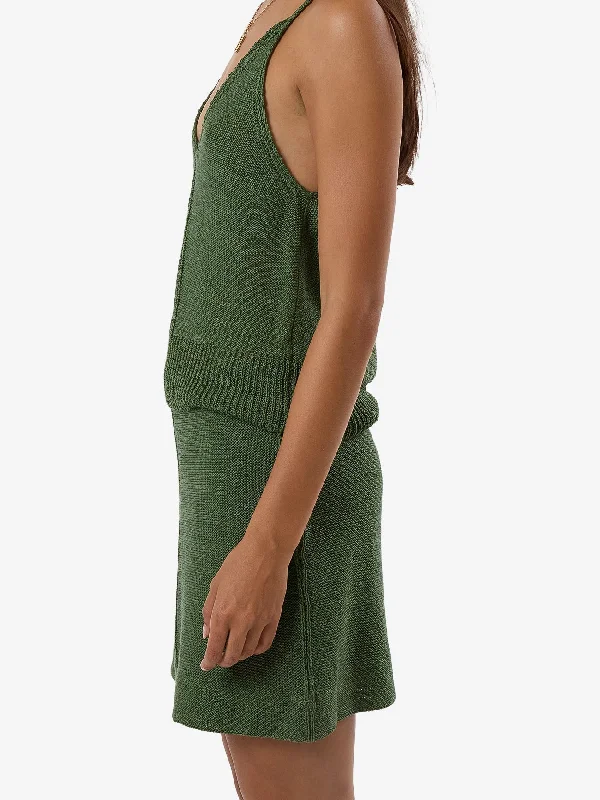 Jagger Knit Skirt - Elm Green