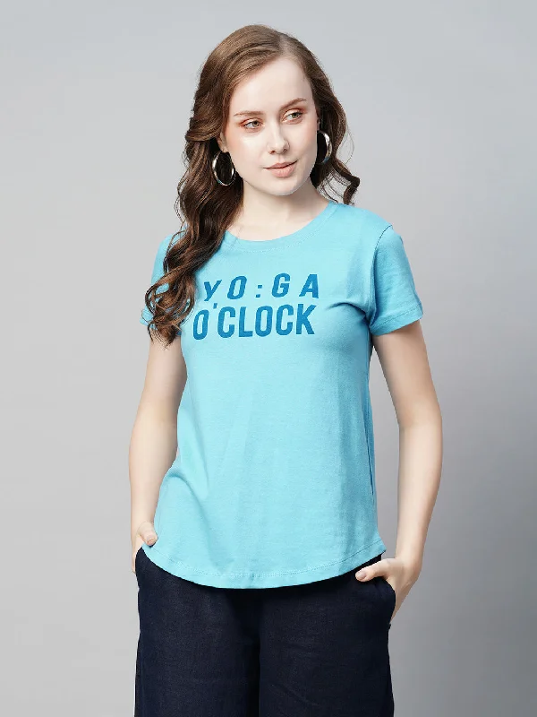 Women's Sky Cotton Regular Fit Tshirt