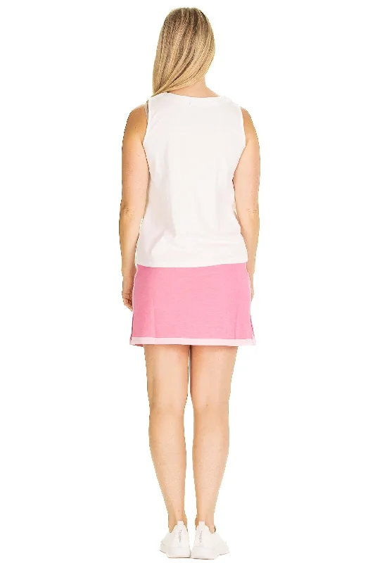 The Pique Simone Skort in Raspberry Pink