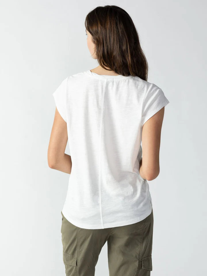 White Traveler Twist Tee