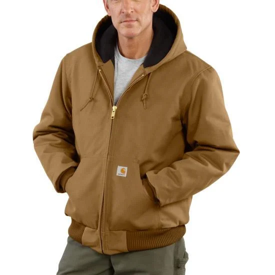 Duck Active Jacket - Quilted Flannel Lined - Gravel