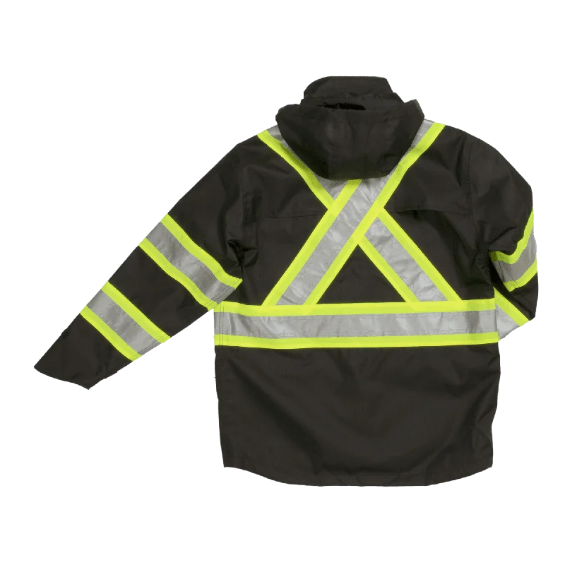 Safety Rain Jacket - Black