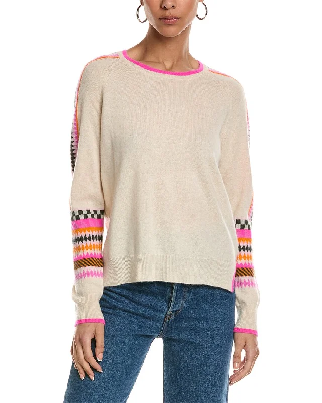 Brodie Cashmere Popping Fairisle Cashmere Sweater