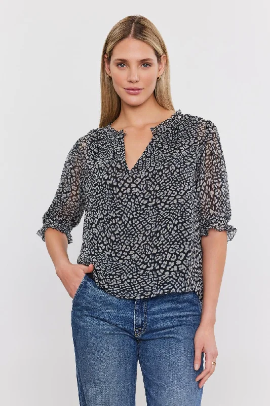 MISSY PRINTED BOHO BLOUSE