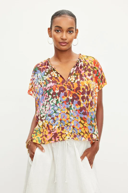 TRIXY PRINTED COCOON TOP