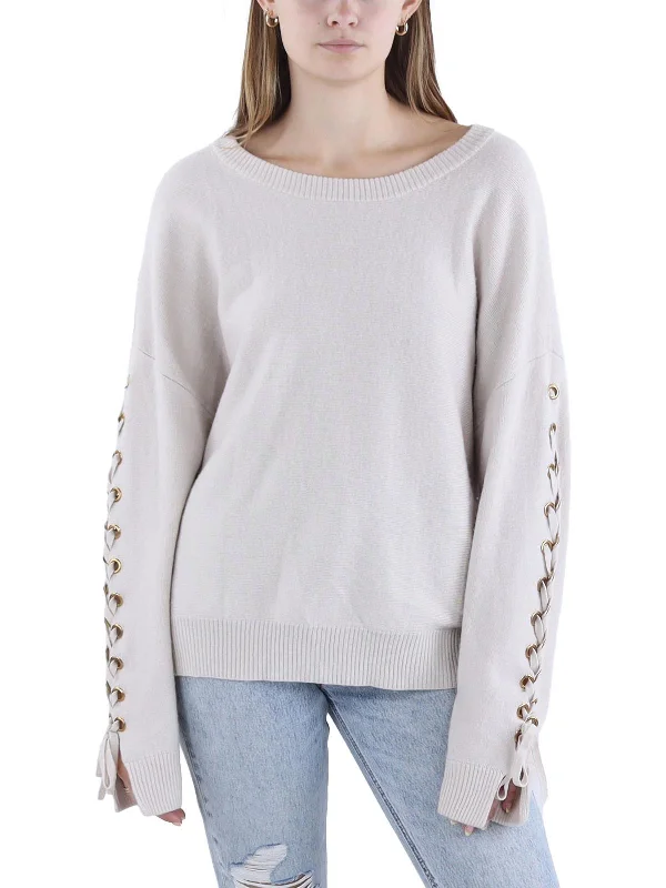 Womens Cashmere Mock Neck Pullover Sweater