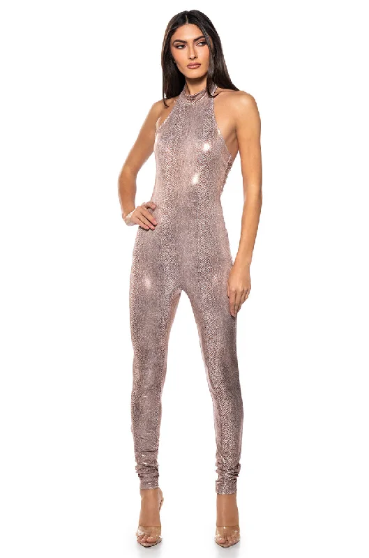 MEET MY MATCH SLEEVELESS JUMPSUIT