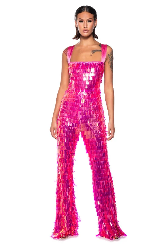 OUT FROM UNDER SEQUIN JUMPSUIT