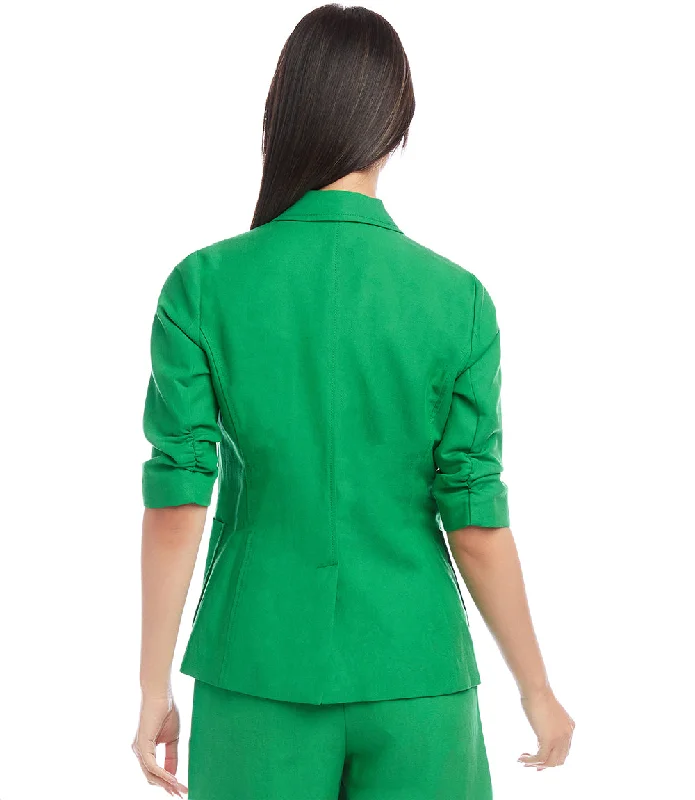 Ruched Sleeve Jacket