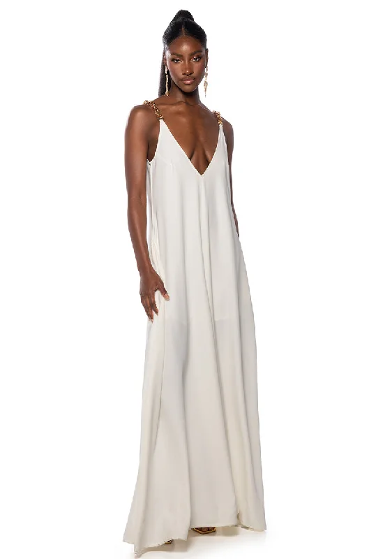 SICILY OVERSIZED SLEEVELESS JUMPSUIT IN WHITE